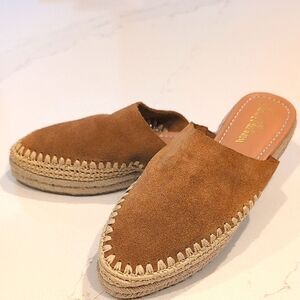Sam Edelman Austin Suede Espadrille Mule in Caramel Size 7.5